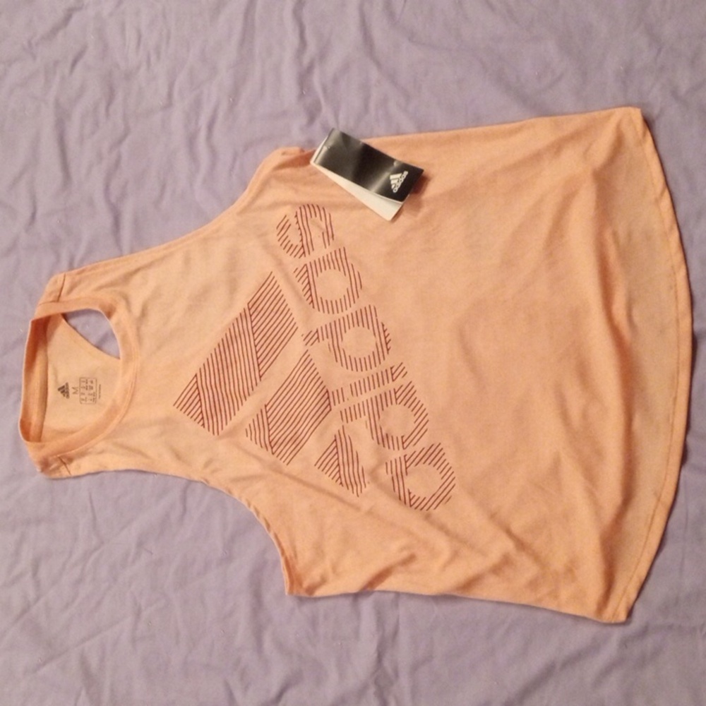 NWT Adidas Orange Sleeveless Tank  women's Medium